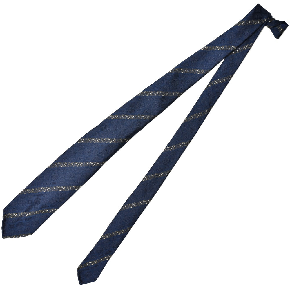 TIE YOUR TIE(タイ ユア タイ) シルクジャガードペイズリー×エンブレムストライプセッテピエゲタイ 14935