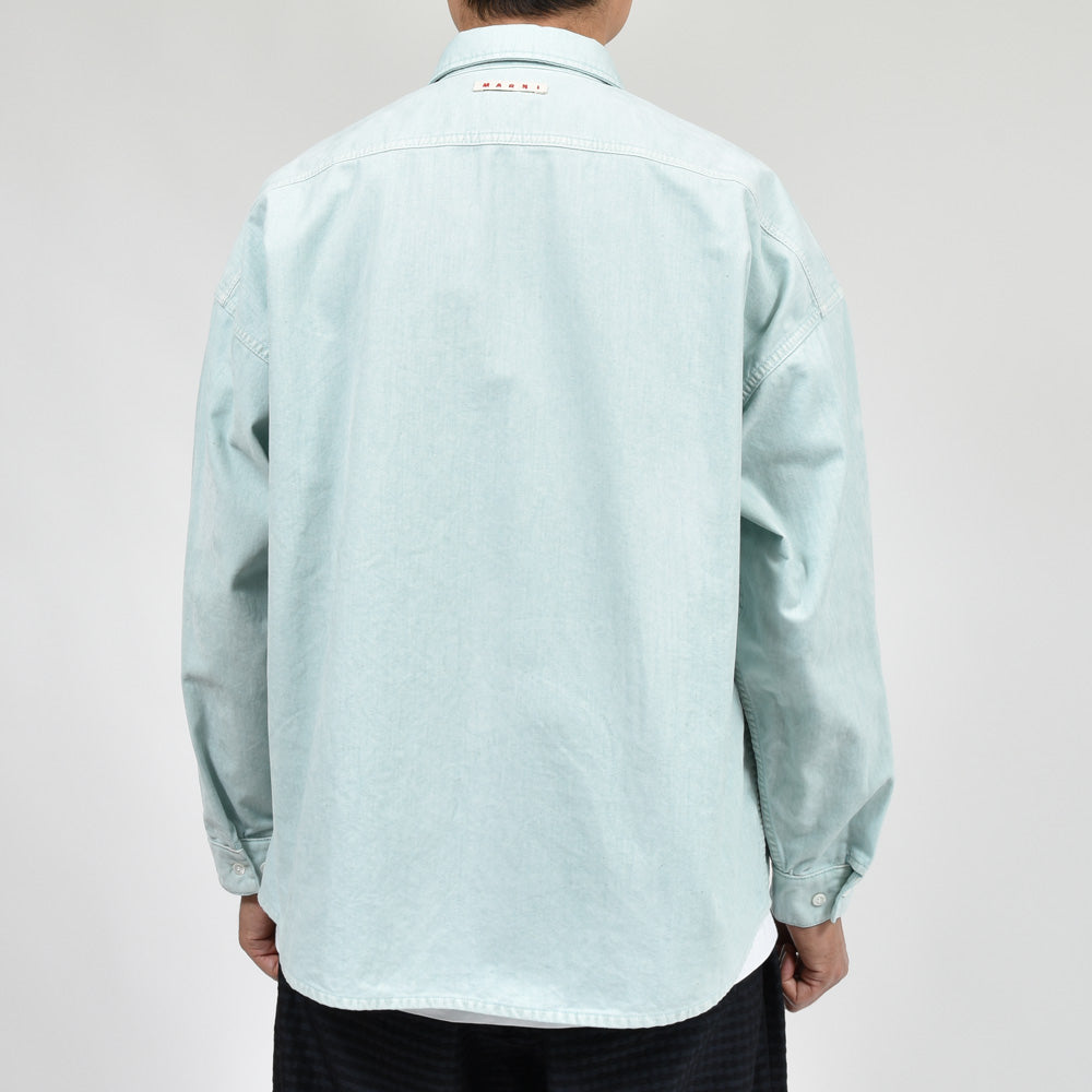 MARNI(マルニ) ガーメントダイコットンシャツ CUJU0061A1 USCV98