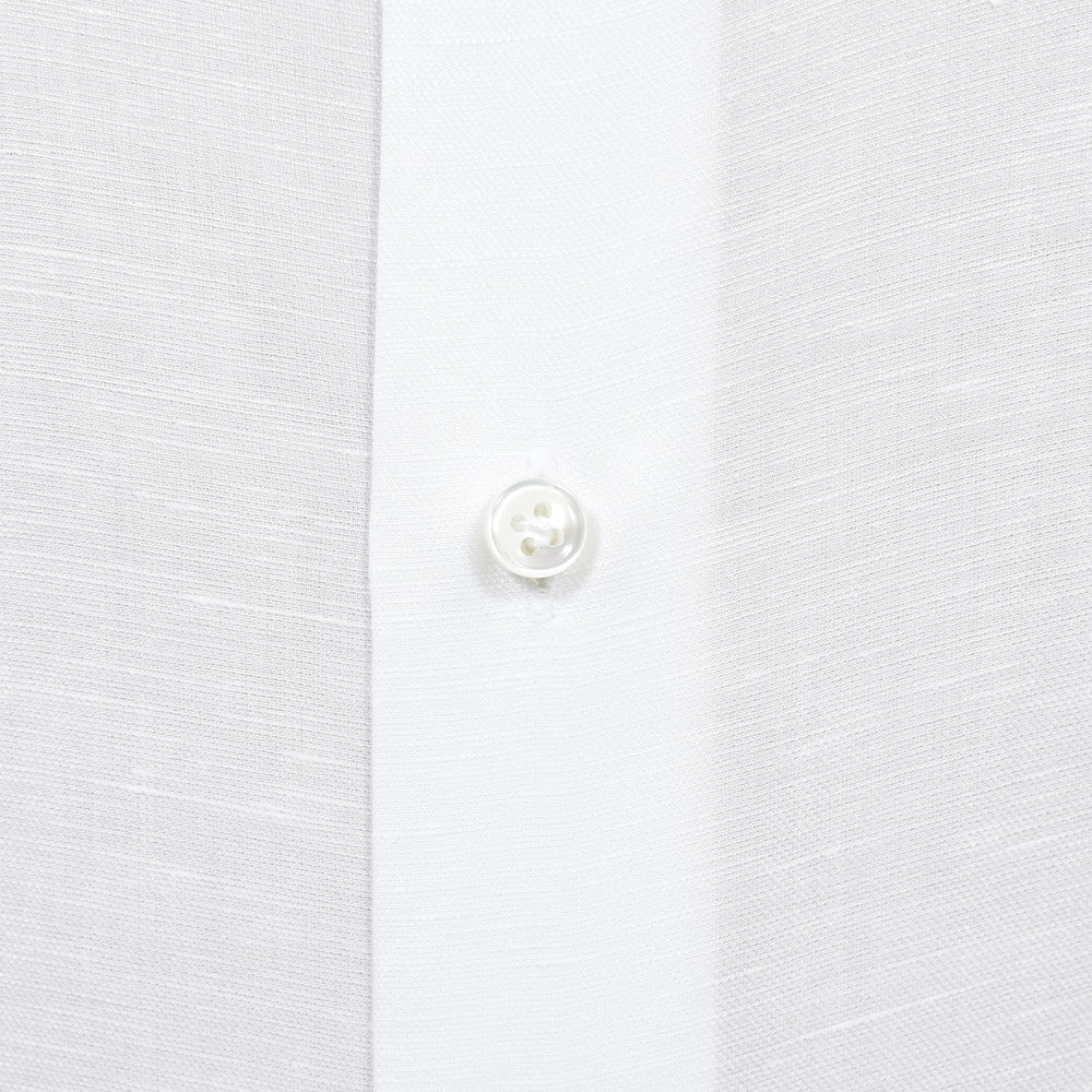 Maria Santangelo(マリア サンタンジェロ) コットンリネンツイルセミワイドカラーシャツ Be/ENZO-FRANCO/FIANDRE TWILL