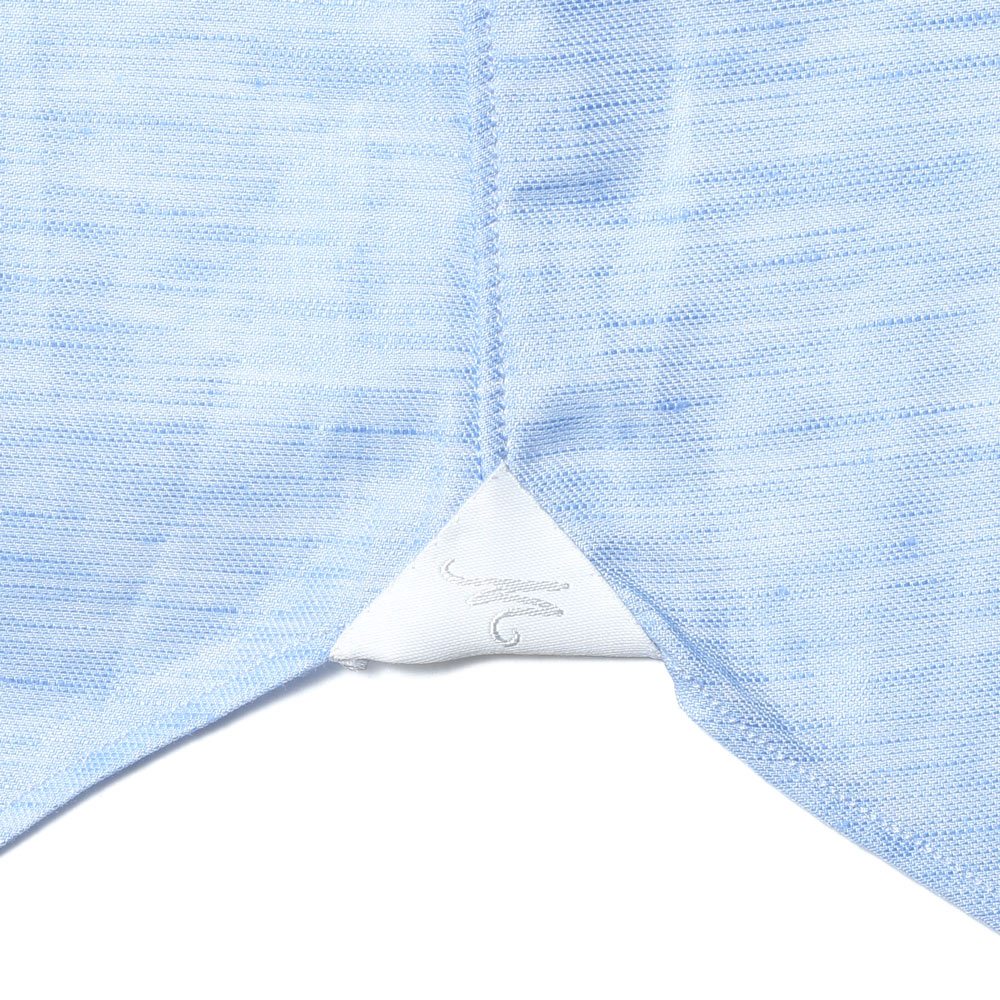 Maria Santangelo(マリア サンタンジェロ) コットンリネンツイルセミワイドカラーシャツ Be/ENZO-FRANCO/FIANDRE TWILL