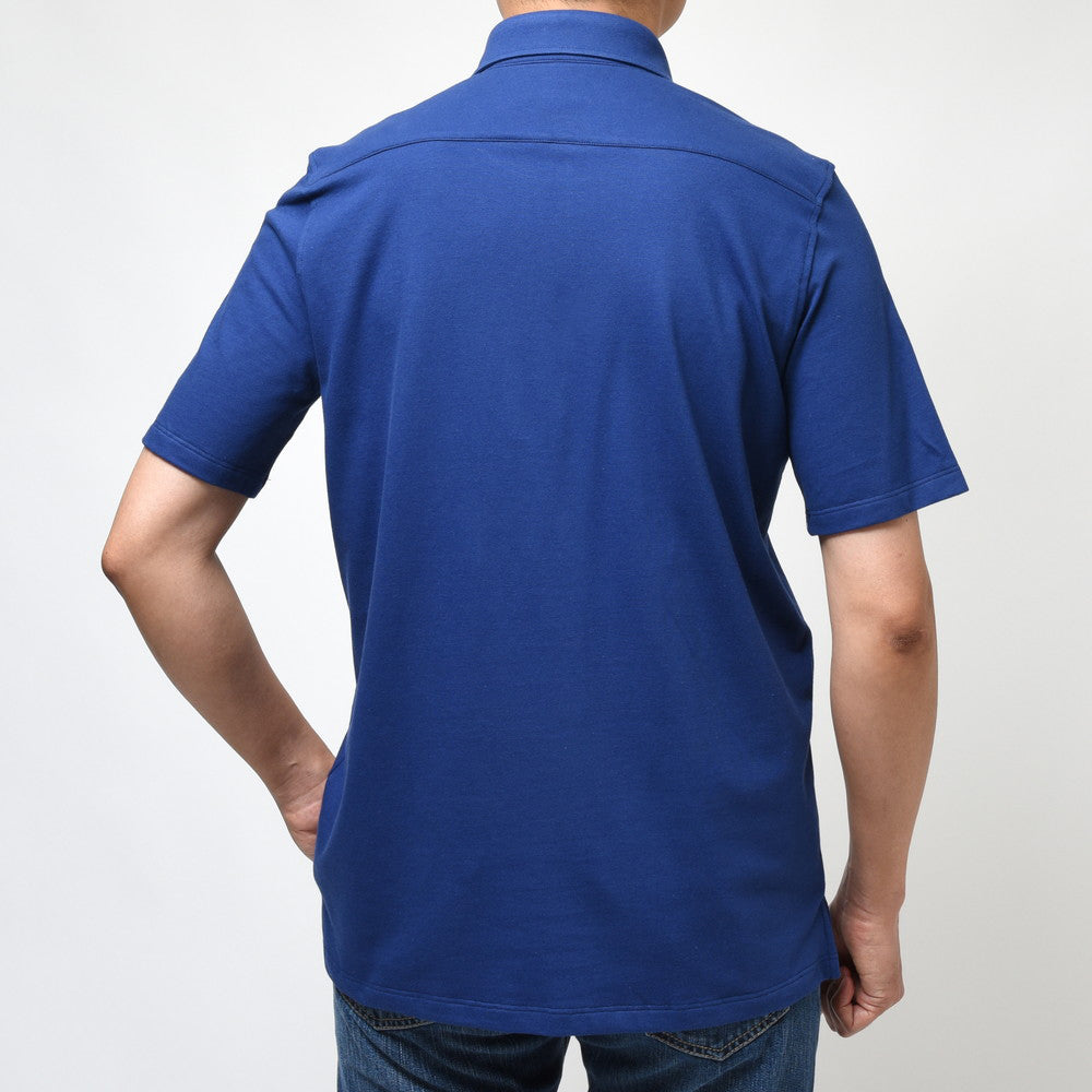 Giannetto(ジャンネット) ウォッシュドコットン鹿の子カッタウェイカラーS/Sポロ VENICE/POLO/SHIRT SS