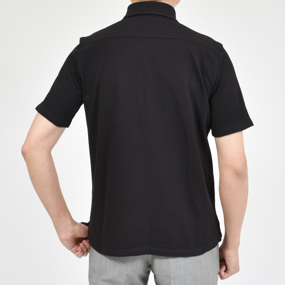 Giannetto(ジャンネット) ウォッシュドコットン鹿の子カッタウェイカラーS/Sポロ VENICE/POLO/SHIRT SS