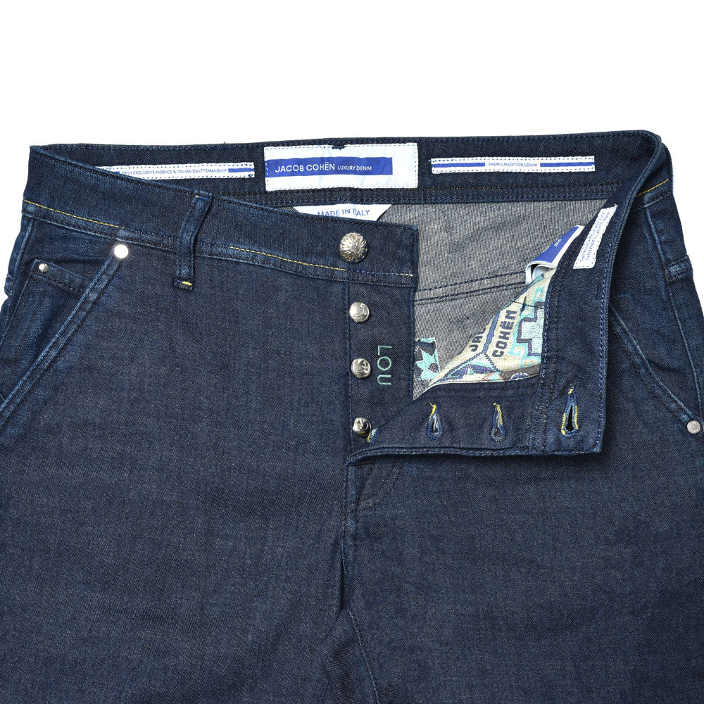 JACOB COHEN(ヤコブコーエン) LOUルー PREMIUM EDITION ワンウォッシュドコットンポリストレッチデニムバミューダショーツ 226-12560