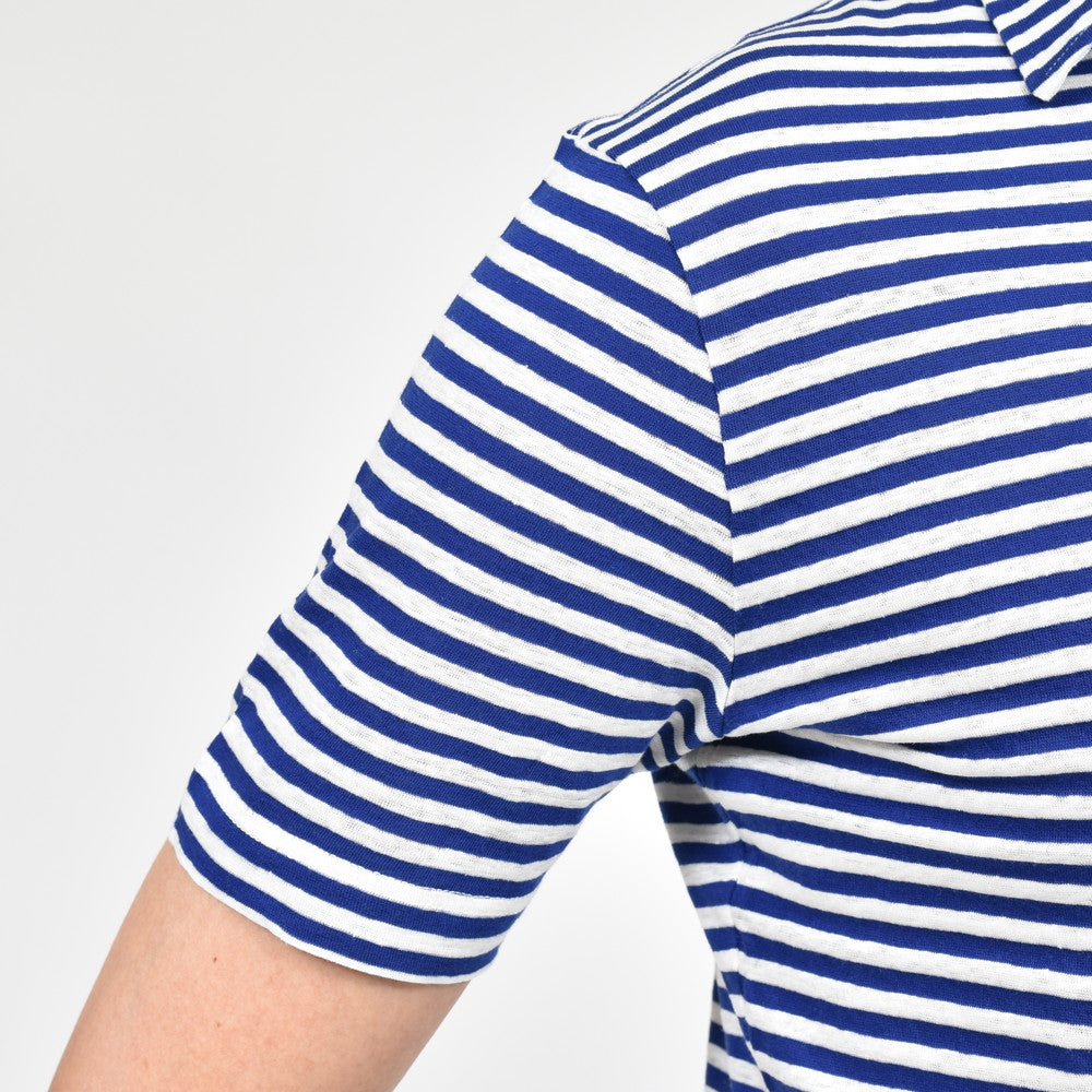 ZANONE(ザノーネ) リネンコットンジャージボーダーS/Sポロ POLO MC/SLIM FIT/811818/Z1350/14413