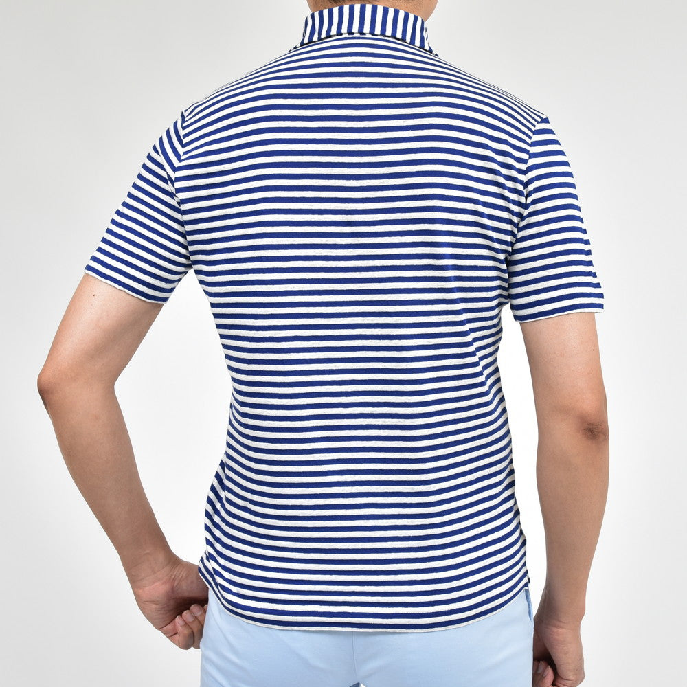 ZANONE(ザノーネ) リネンコットンジャージボーダーS/Sポロ POLO MC/SLIM FIT/811818/Z1350/14413
