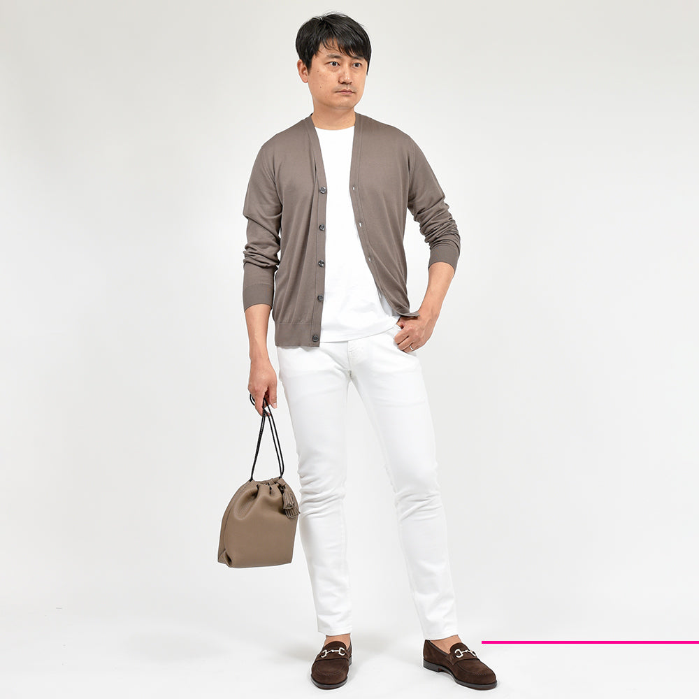 PT TORINO DENIM ピーティートリノデニム コットン ストレッチ ウォッシュド ホワイトデニムパンツ ROCK/SKINNY FIT/OA14