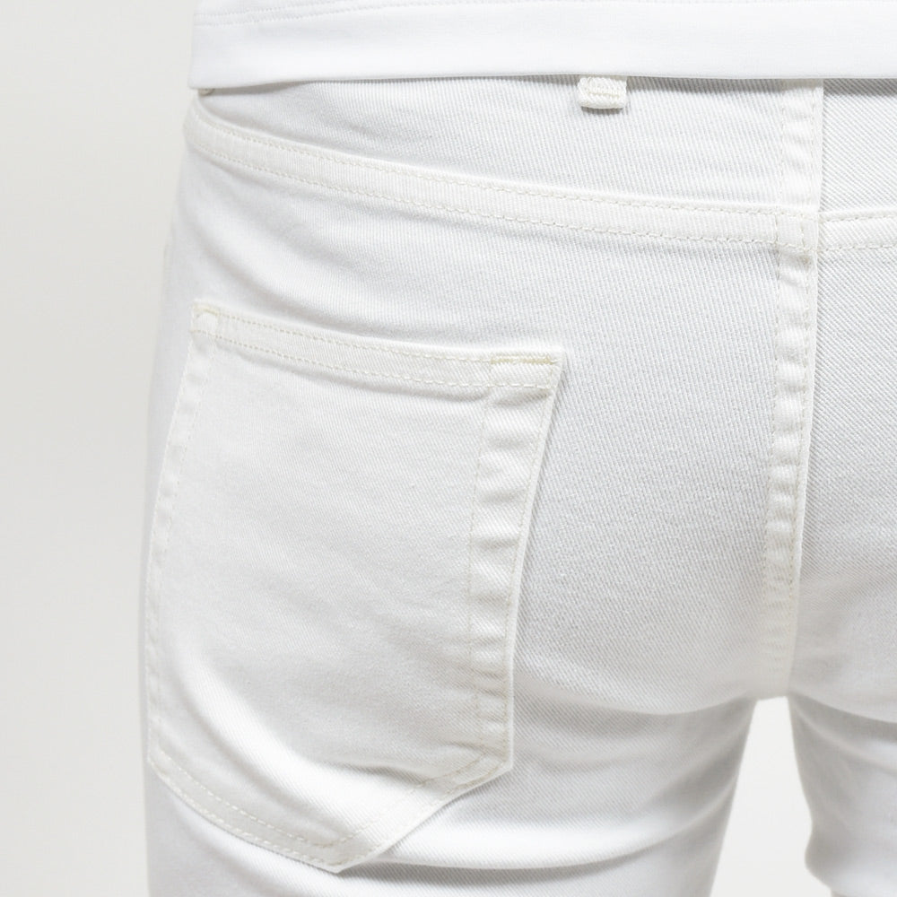 PT TORINO DENIM ピーティートリノデニム コットン ストレッチ ウォッシュド ホワイトデニムパンツ ROCK/SKINNY FIT/OA14