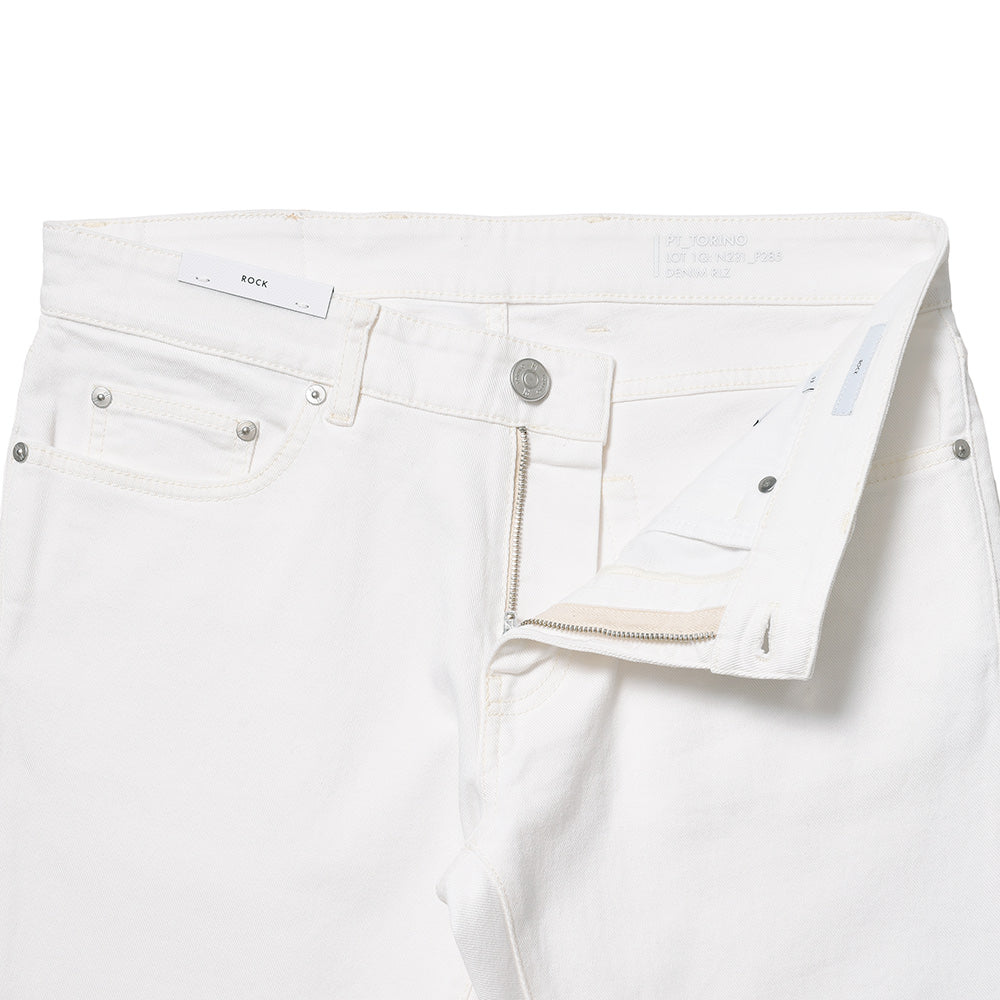 PT TORINO DENIM ピーティートリノデニム コットン ストレッチ ウォッシュド ホワイトデニムパンツ ROCK/SKINNY FIT/OA14