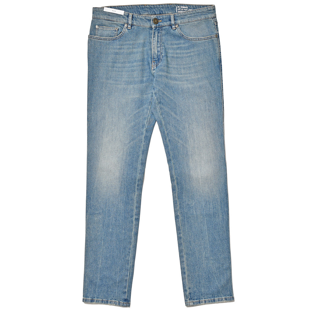 PT TORINO DENIM ピーティートリノデニム コットン ストレッチ ウォッシュド デニムパンツ ROCK/SKINNY FIT/TX33