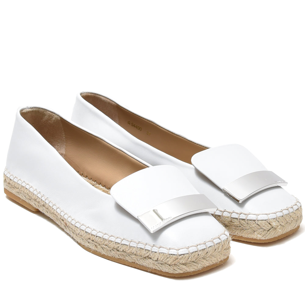 Sergio Rossi(セルジオ ロッシ)<BR>SR1 ESPADRILLAS ナッパレザー バレエシューズ