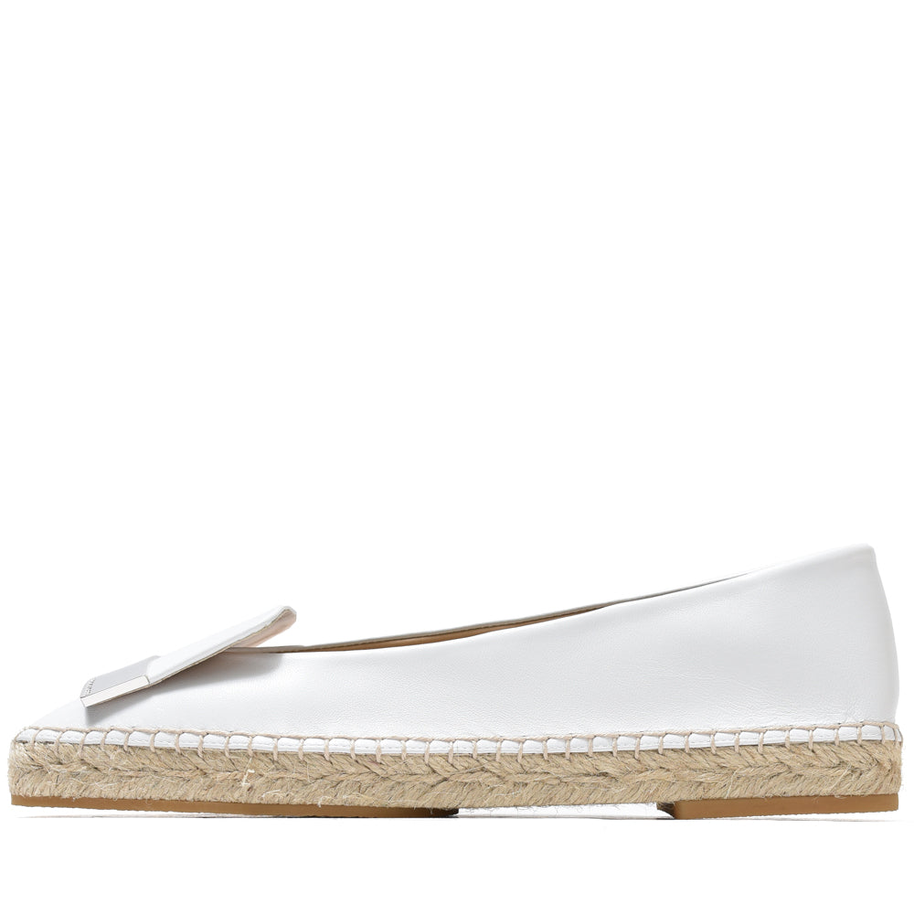 Sergio Rossi(セルジオ ロッシ)<BR>SR1 ESPADRILLAS ナッパレザー バレエシューズ