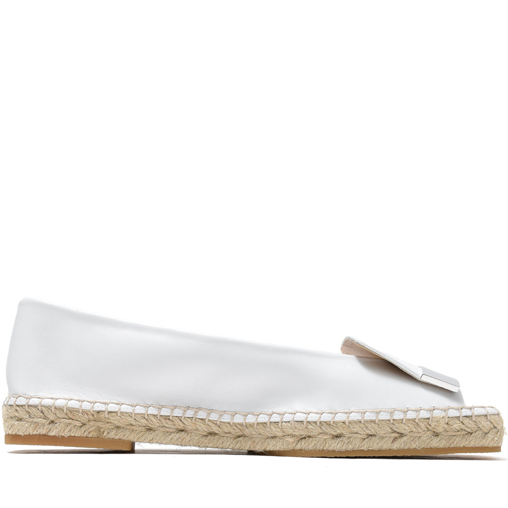 Sergio Rossi(セルジオ ロッシ)<BR>SR1 ESPADRILLAS ナッパレザー バレエシューズ