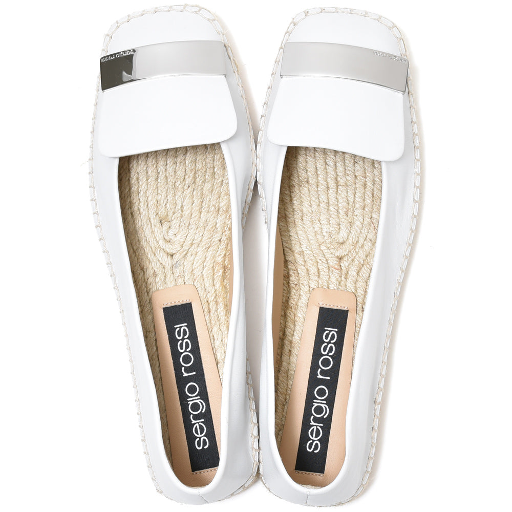 Sergio Rossi(セルジオ ロッシ)<BR>SR1 ESPADRILLAS ナッパレザー バレエシューズ