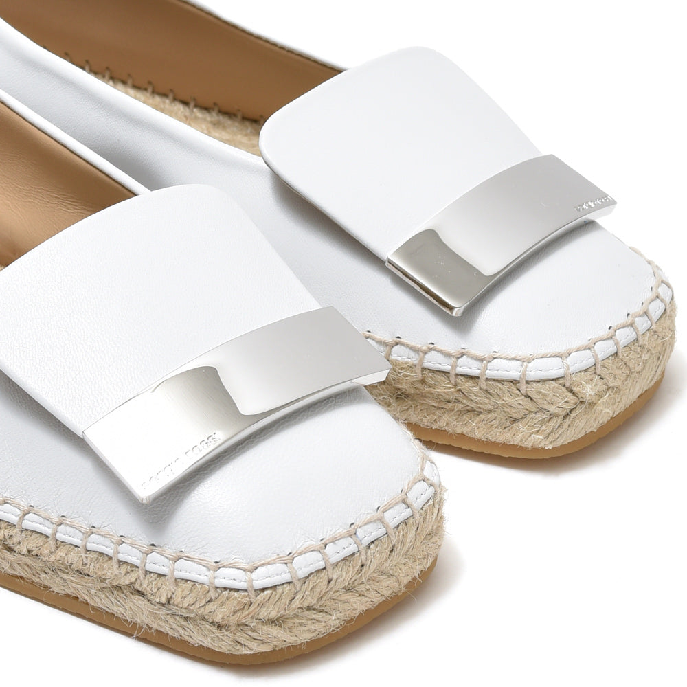 Sergio Rossi(セルジオ ロッシ)<BR>SR1 ESPADRILLAS ナッパレザー バレエシューズ
