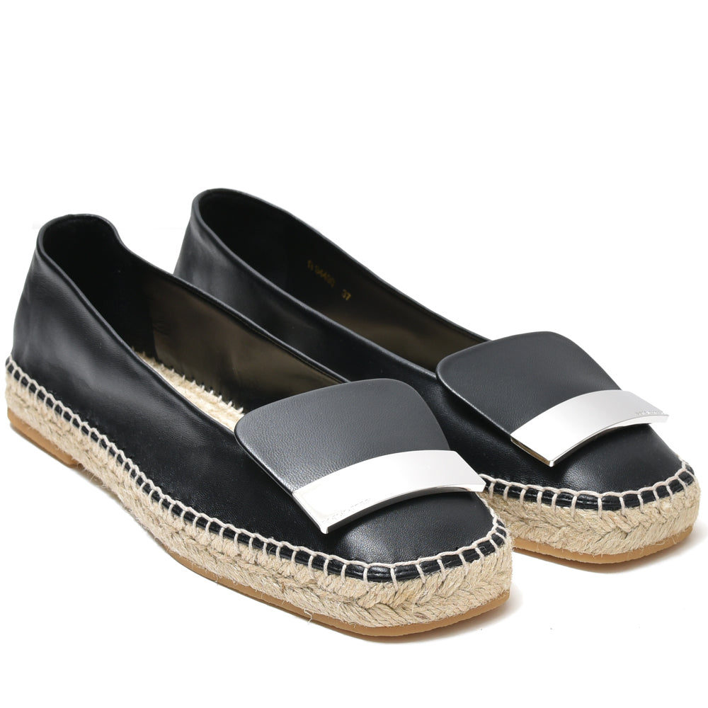 Sergio Rossi(セルジオ ロッシ)<BR>SR1 ESPADRILLAS ナッパレザー バレエシューズ