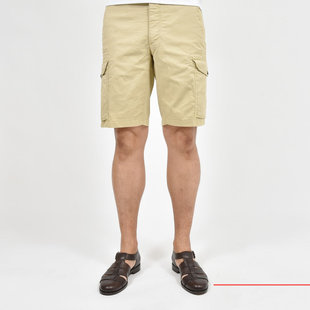INCOTEX SLACKS(インコテックス スラックス) REGULAR FIT ガーメントダイストレッチコットンリップストップカーゴショーツ 10S216-90912/12501
