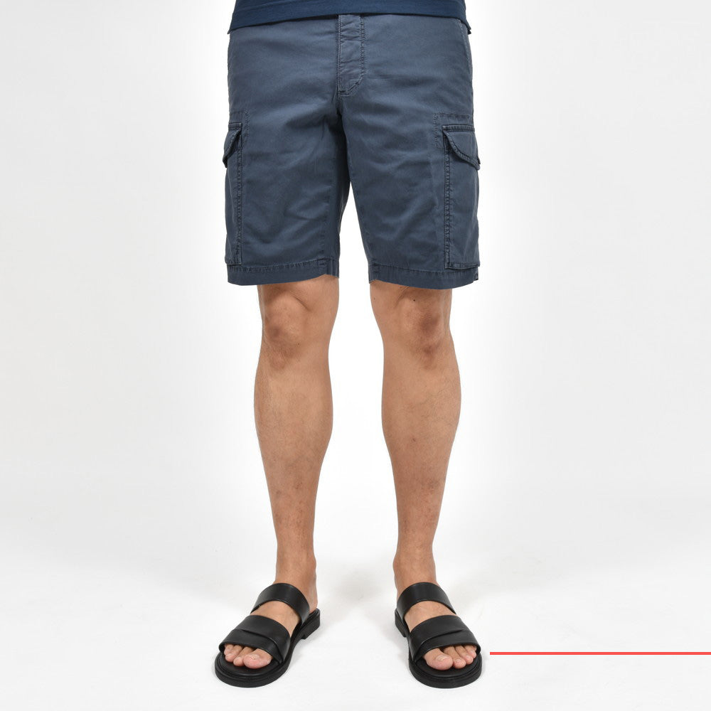 INCOTEX SLACKS(インコテックス スラックス) REGULAR FIT ガーメントダイストレッチコットンリップストップカーゴショーツ 10S216-90912/12501