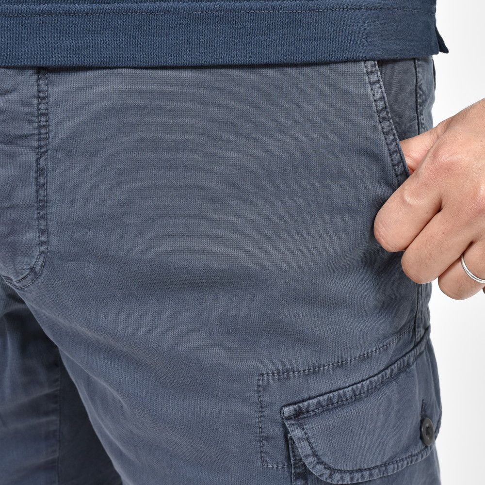 INCOTEX SLACKS(インコテックス スラックス) REGULAR FIT ガーメントダイストレッチコットンリップストップカーゴショーツ 10S216-90912/12501