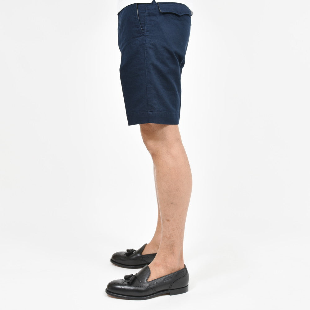 INCOTEX SLACKS(インコテックス スラックス) REGULAR FIT ウオッシュドリネンコットンギャバジンショーツ 15S206-90906/12502