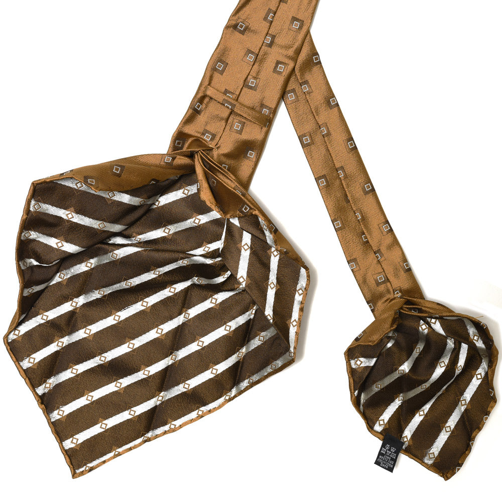 TIE YOUR TIE(タイ ユア タイ) シルクスクエア小紋ジャガードセッテピエゲタイ 17806
