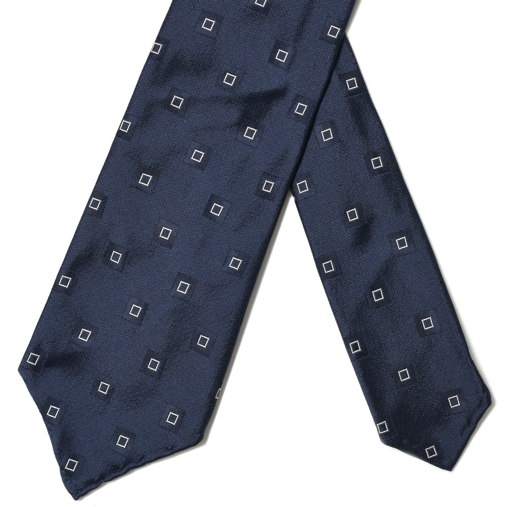 TIE YOUR TIE(タイ ユア タイ) シルクスクエア小紋ジャガードセッテピエゲタイ 17806
