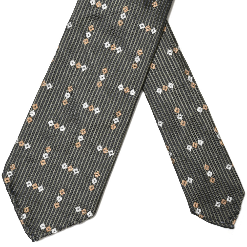 TIE YOUR TIE(タイ ユア タイ) シルクダイヤ小紋ジャガードセッテピエゲタイ 16028