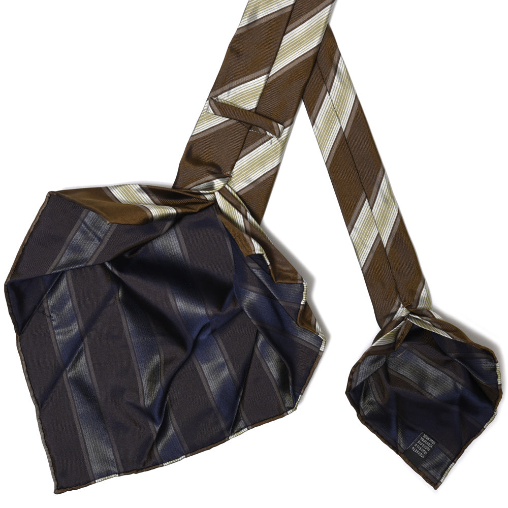 TIE YOUR TIE(タイ ユア タイ) シルクレップストライプセッテピエゲタイ 15879