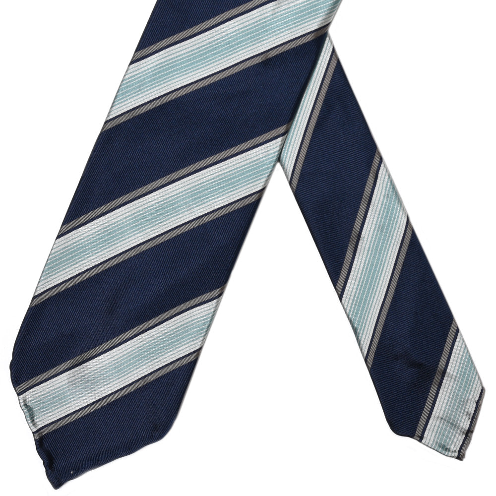 TIE YOUR TIE(タイ ユア タイ) シルクレップストライプセッテピエゲタイ 15879