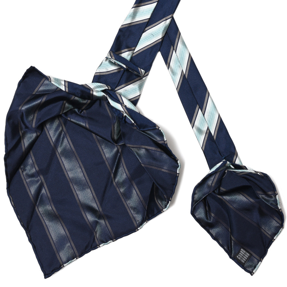 TIE YOUR TIE(タイ ユア タイ) シルクレップストライプセッテピエゲタイ 15879