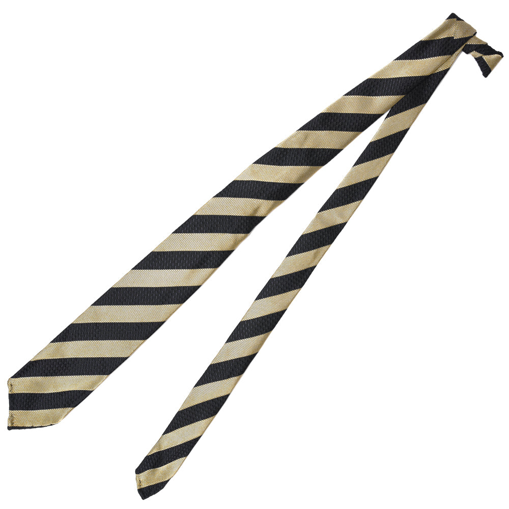 TIE YOUR TIE(タイ ユア タイ) シルクレップ×ジャガードコンビストライプセッテピエゲタイ 16085