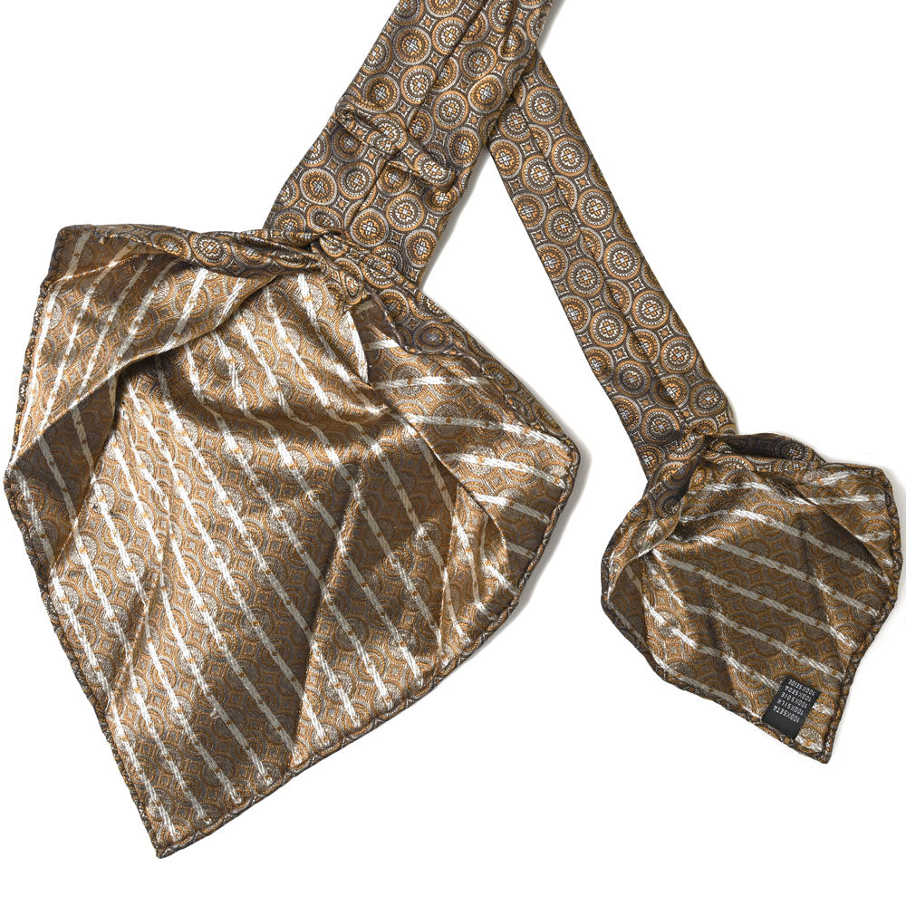 TIE YOUR TIE(タイ ユア タイ) シルクサークルエンブレムジャガードセッテピエゲタイ 14951