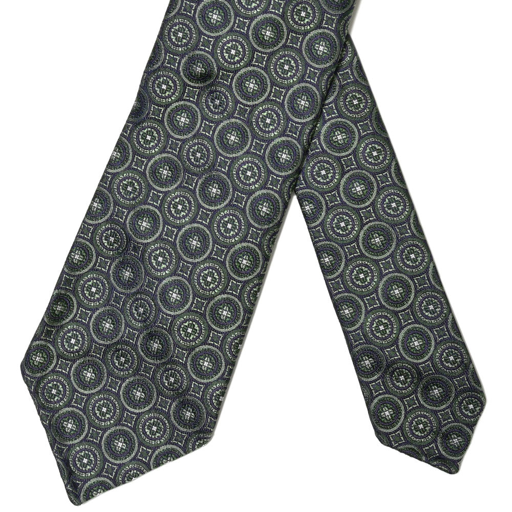 TIE YOUR TIE(タイ ユア タイ) シルクサークルエンブレムジャガードセッテピエゲタイ 14951