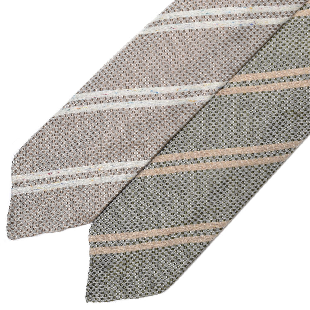 TIE YOUR TIE(タイ ユア タイ) シルクジャガードドット×ストライプセッテピエゲタイ 15966Y