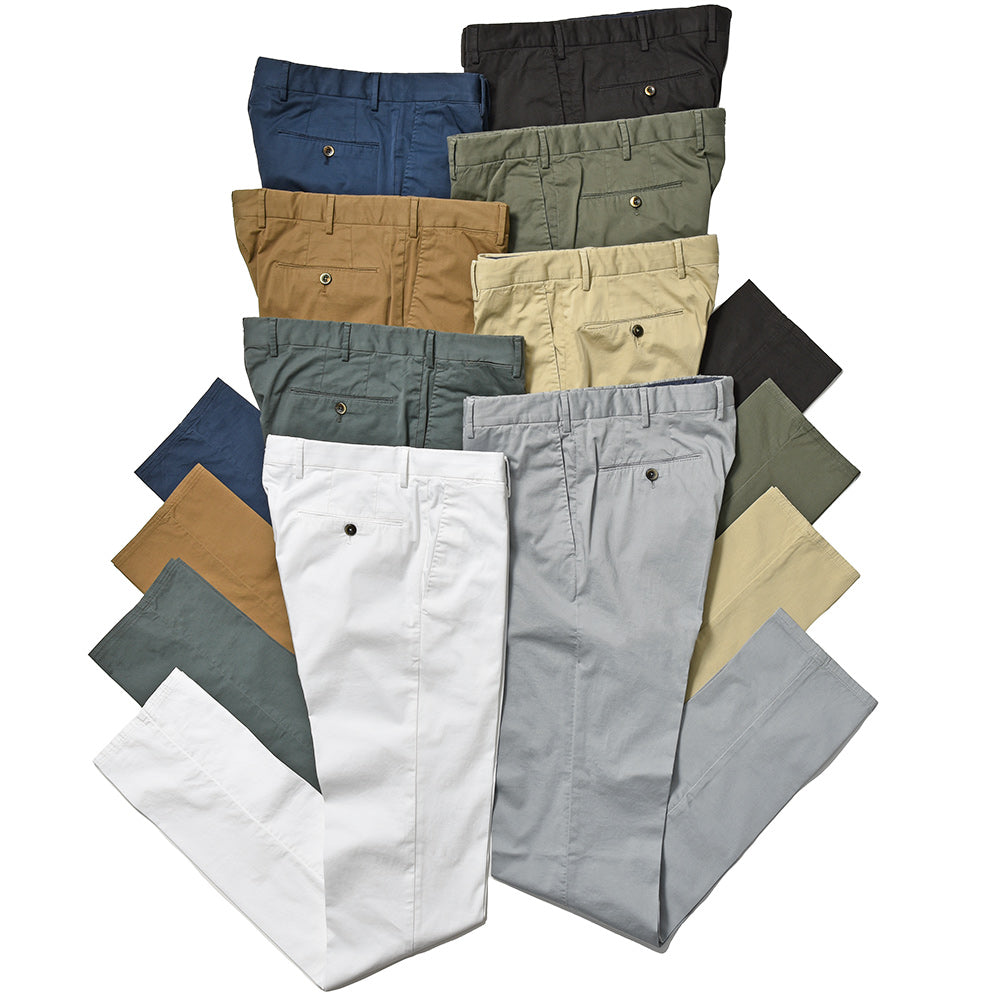 PT TORINO ピーティー トリノ コットン ストレッチ サテン ノープリーツ パンツ SUPERSLIM FIT/RO05