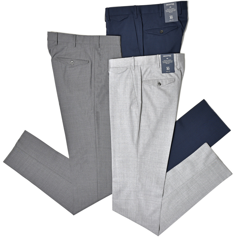 INCOTEX(インコテックス) SLIMFIT SUPER130'sウールトロピカルテーパードパンツ 11520