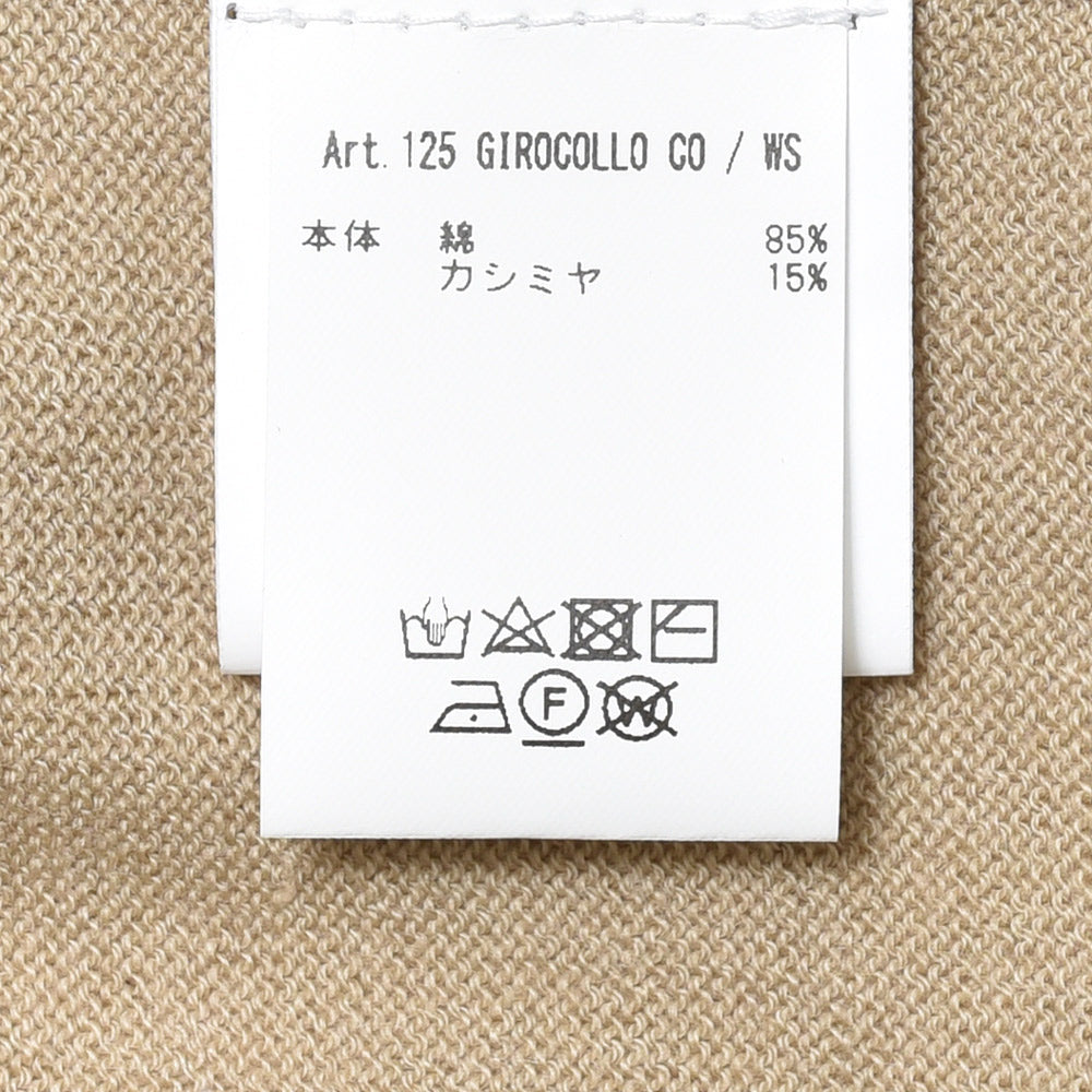 MAGAZZINO RICAMBI(マガジーノ リカンビ) ハイゲージコットンカシミアS/Sクルーネックニット 125