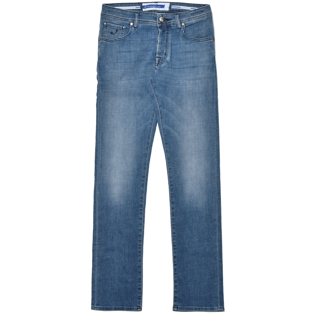 JACOB COHEN(ヤコブコーエン) NICKニック PREMIUM EDITION ウォッシュドコットンリネンポリストレッチテーパードフィットデニム 226-12152