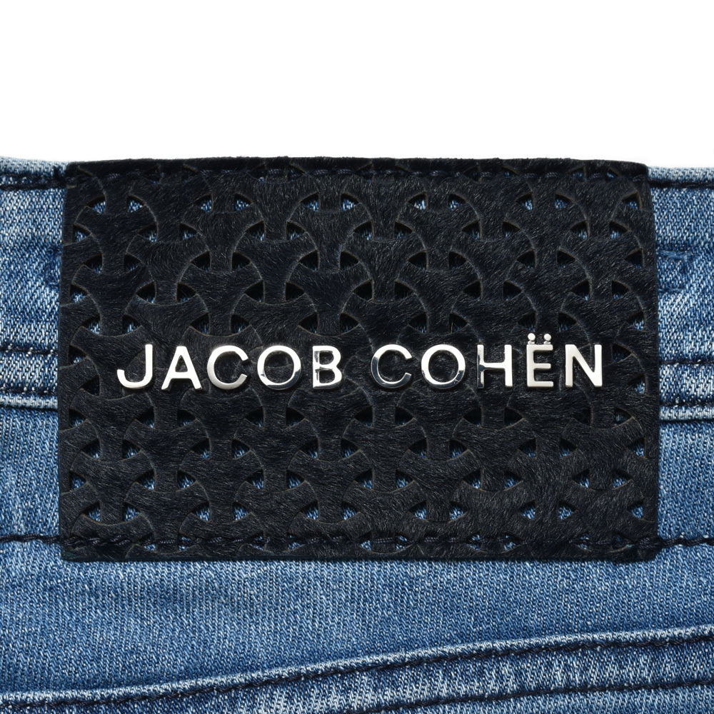 JACOB COHEN(ヤコブコーエン) NICKニック PREMIUM EDITION ウォッシュドコットンリネンポリストレッチテーパードフィットデニム 226-12152