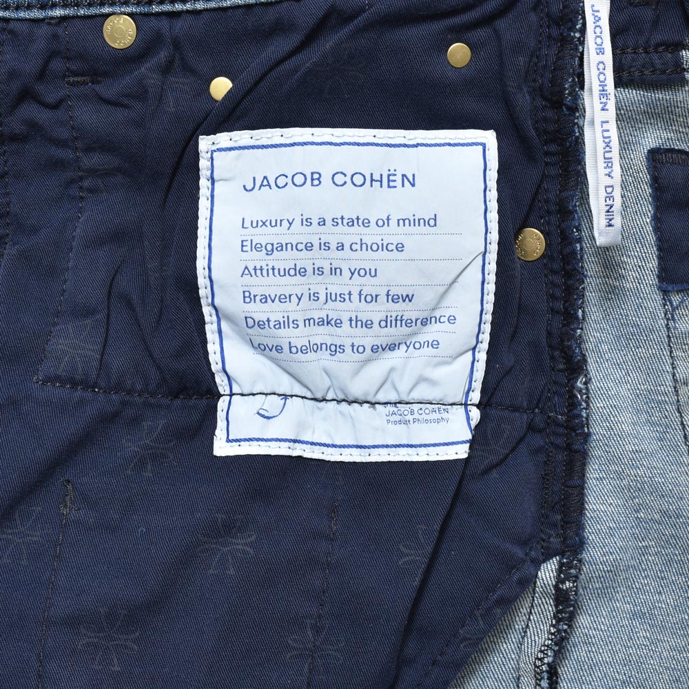 JACOB COHEN(ヤコブコーエン) NICKニック PREMIUM EDITION ウォッシュドコットンリネンポリストレッチテーパードフィットデニム 226-12152