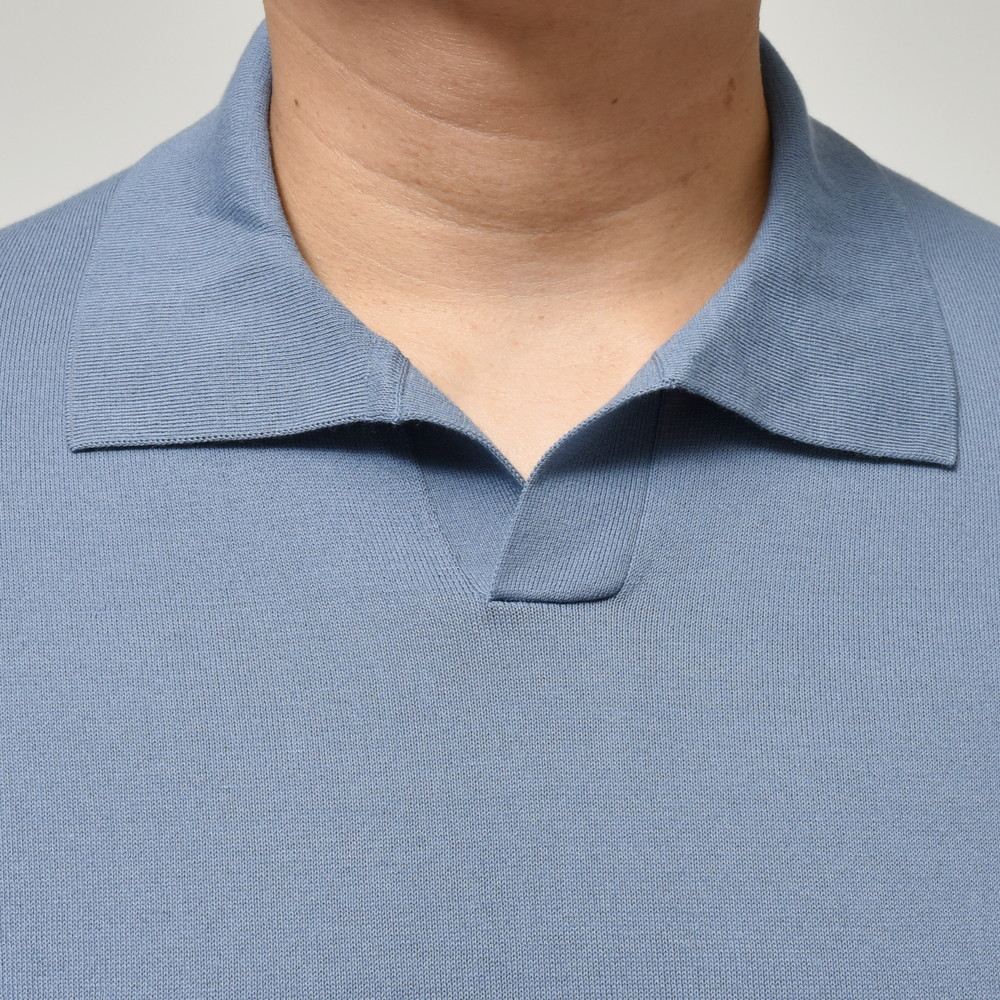 ZANONE(ザノーネ) 16ゲージコットンシルクS/Sスキッパーポロニット POLO MC/SLIM FIT/813193/ZM371 16405