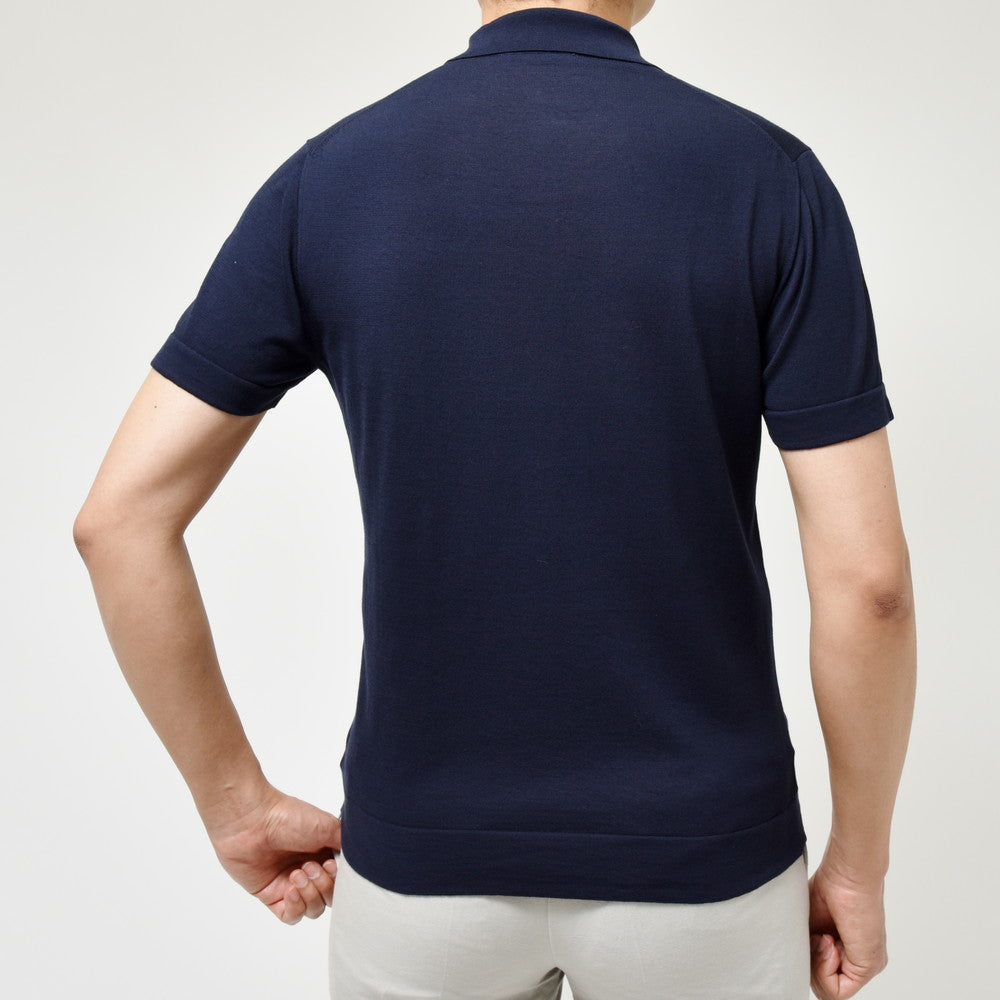 ZANONE(ザノーネ) 16ゲージコットンシルクS/Sスキッパーポロニット POLO MC/SLIM FIT/813193/ZM371 16405