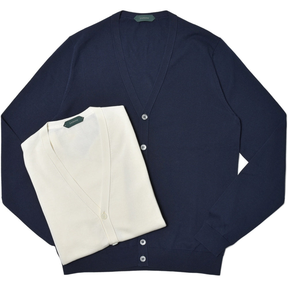 ZANONE(ザノーネ) 12ゲージクレープコットンニットカーディガン CARDIGAN/SLIM FIT/813183/ZY318/15690