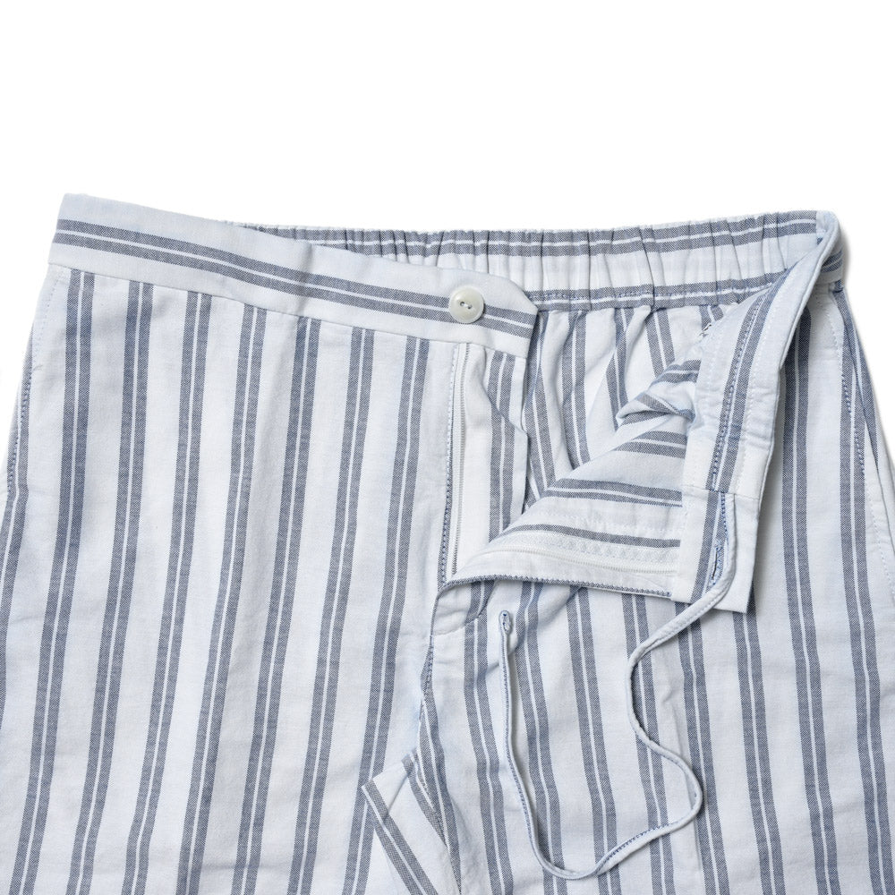 GLANSHIRT(グランシャツ) コットンピンオックスストライプS/Sシャーリングショーツ 5XTA00/G6026/12508