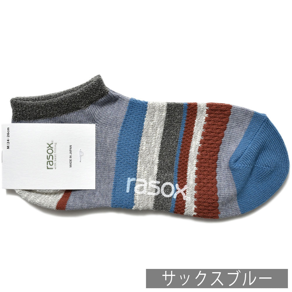 rasox(ラソックス) マルチボーダースニーカーインソックス CA211SN03