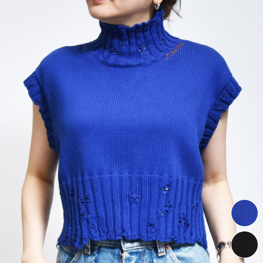 MARNI(マルニ)<BR>DVMD0140A0/UFC652 タートルネック ダメージニット
