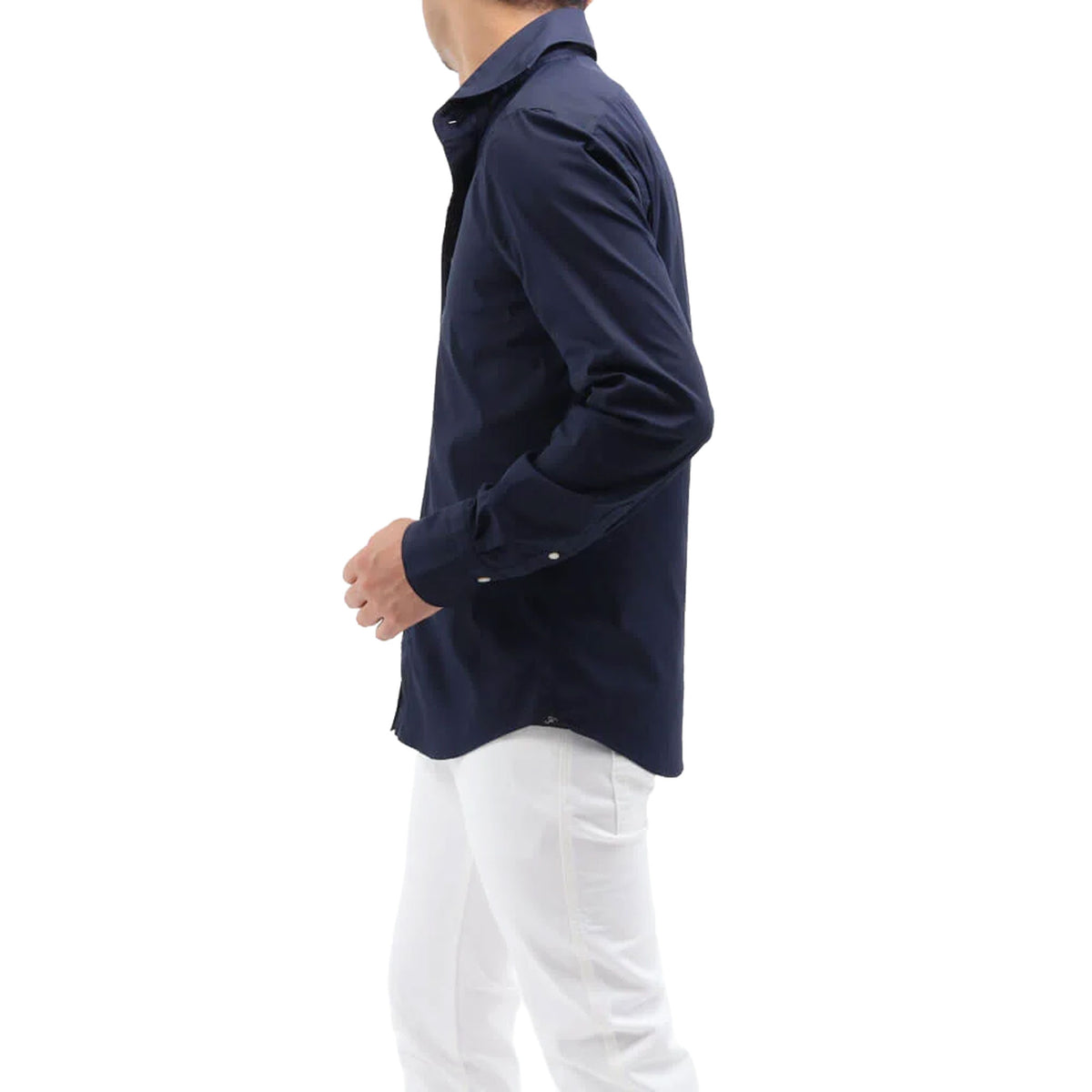 フィナモレ / ストレッチ コットン カッタウェイカラー シャツ/SERGIO BALI C0643