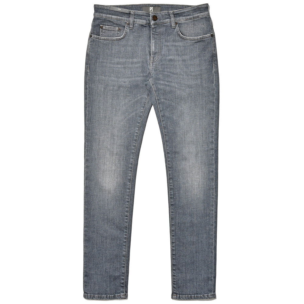 PT TORINO DENIM ピーティートリノデニム コットン ストレッチ ウォッシュド ブラックデニムパンツ SWING/SUPERSLIM FIT/CA5720