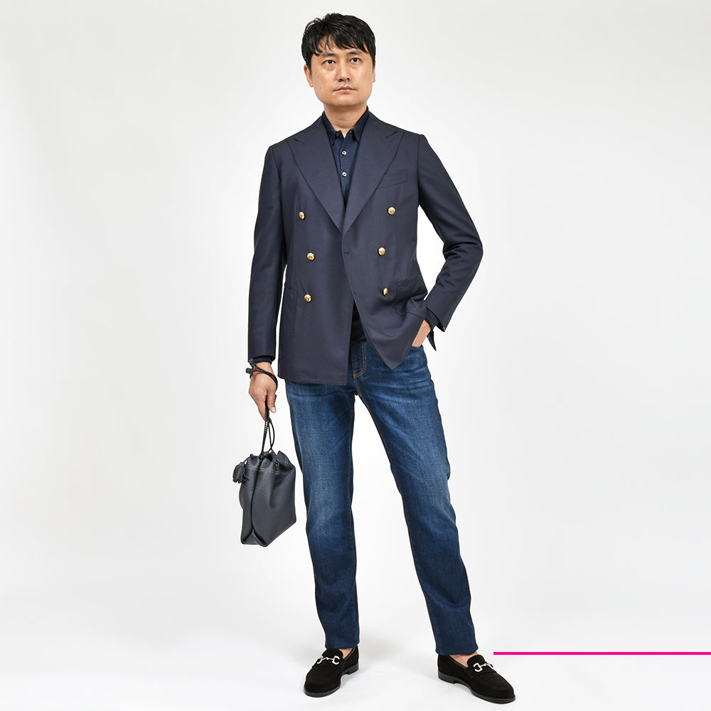 PT TORINO DENIM ピーティートリノデニム コットン ポリエステル ストレッチ ウォッシュド デニムパンツ SWING/SUPERSLIM FIT/CA5930