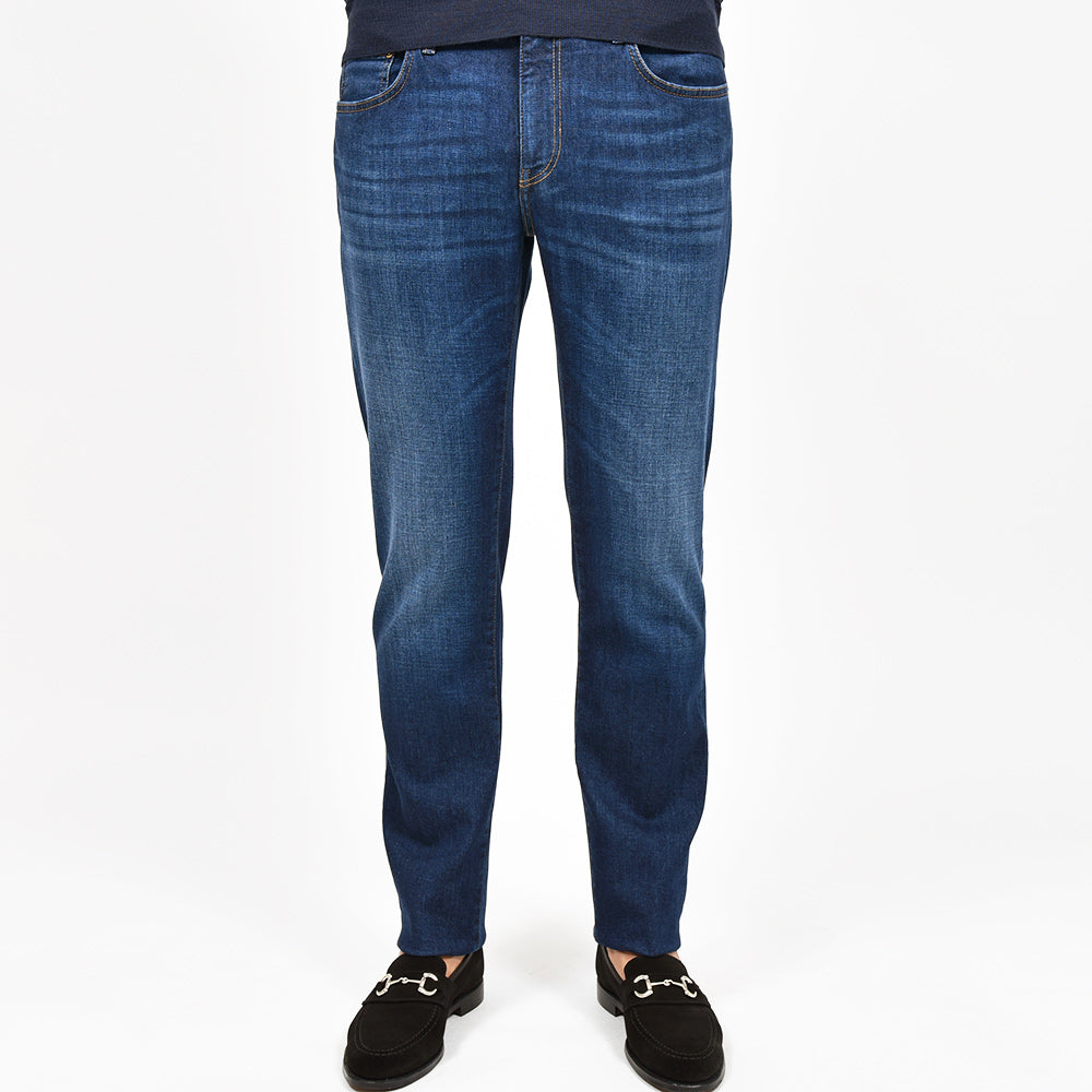 PT TORINO DENIM ピーティートリノデニム コットン ポリエステル ストレッチ ウォッシュド デニムパンツ SWING/SUPERSLIM FIT/CA5930