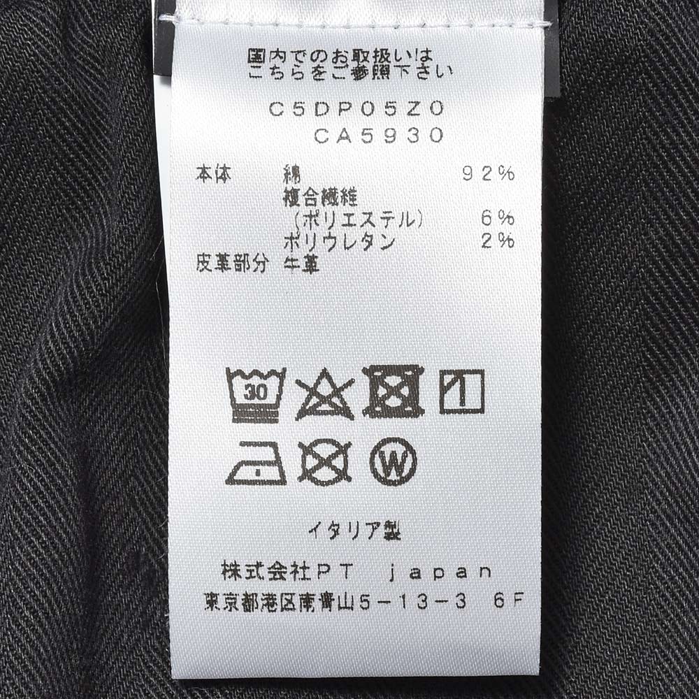 PT TORINO DENIM ピーティートリノデニム コットン ポリエステル ストレッチ ウォッシュド デニムパンツ SWING/SUPERSLIM FIT/CA5930